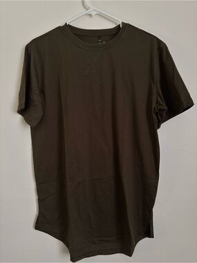 Men's Olive Crew Neck T-Shirt
